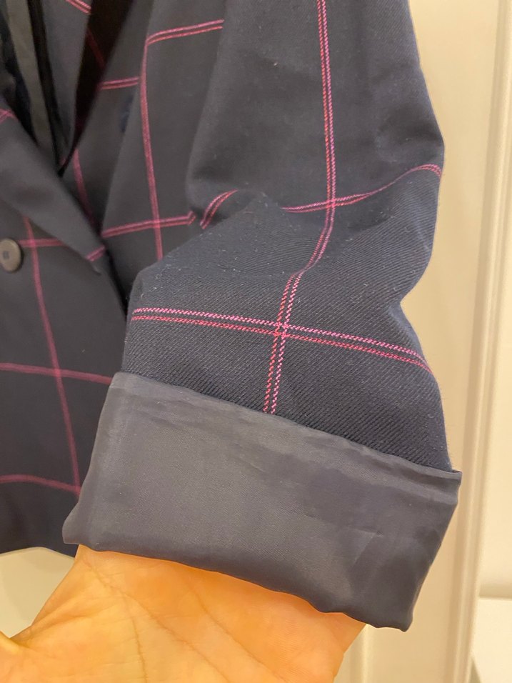 Kadın lacivert blazer ceket - Görsel 5