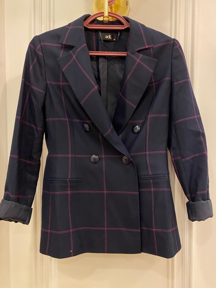 Kadın lacivert blazer ceket - Görsel 2