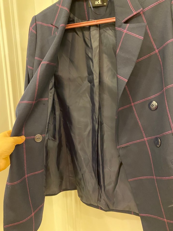 Kadın lacivert blazer ceket - Görsel 3