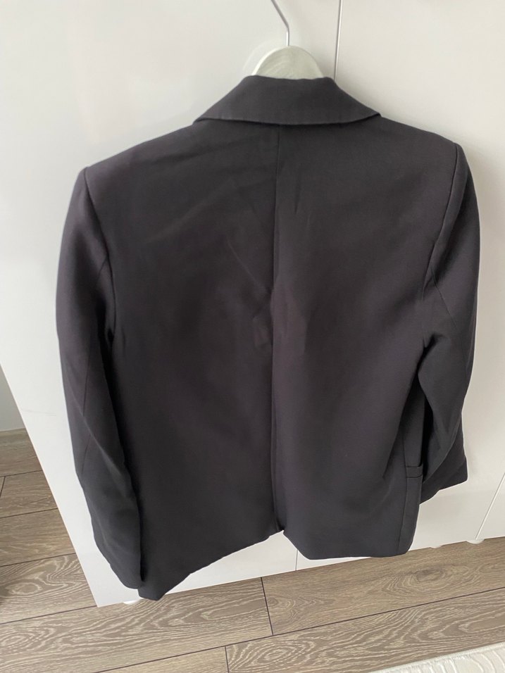 Düğmeli Leopar Desenli Kadın Ceket - Görsel 3