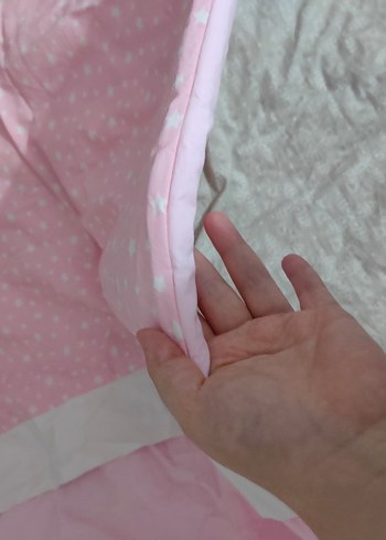 Pembe bebek elyaf yorgan - Görsel 2