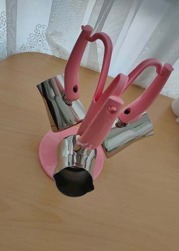 Pastel Pembe Paslanmaz Çelik Mutfak Aksesuarları