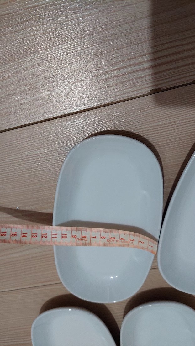 4 adet küçük boy porselen tabak - Görsel 5