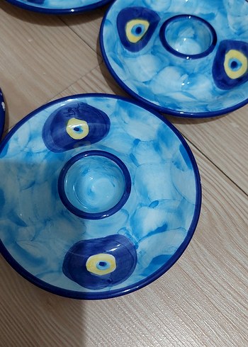 5 adet seramik yumurta Tabağı - Görsel 2