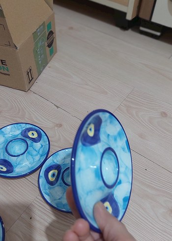 5 adet seramik yumurta Tabağı - Görsel 4