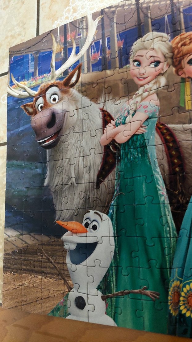 Disney Frozen 200 Parça Çocuk Puzzle - Görsel 5