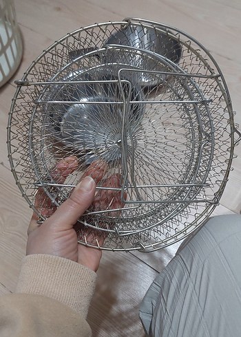 22 ve 18 cm çelik tel süzgeç - Görsel 5