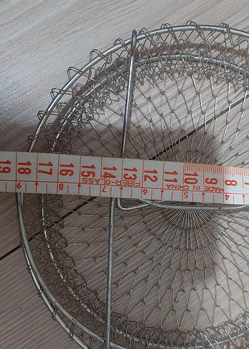 22 ve 18 cm çelik tel süzgeç - Görsel 7