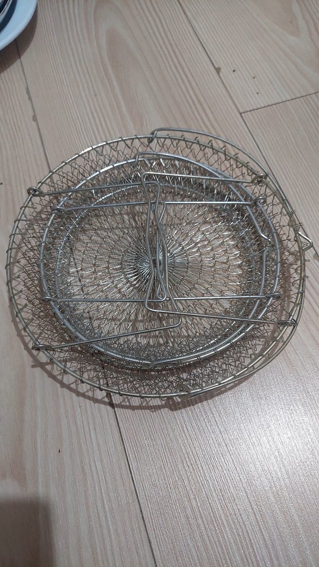 22 ve 18 cm çelik tel süzgeç - Görsel 4