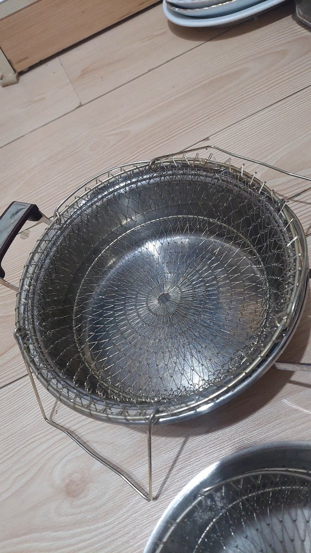 22 ve 18 cm çelik tel süzgeç - Görsel 2