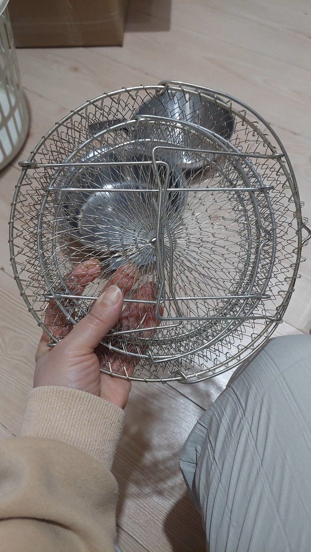 22 ve 18 cm çelik tel süzgeç - Görsel 5