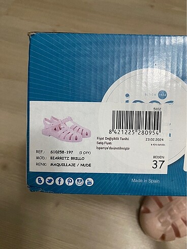 37 Beden pembe Renk igor sandalet 37 numara