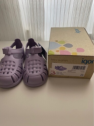 25 Beden mor Renk igor sandalet 25 lila