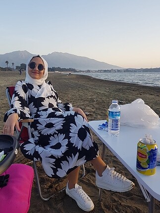 Siyah beyaz Elbise