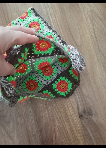 Beden El işi renkli bohem çanta