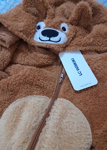 Kahverengi Peluş Çocuk Tulumu - Görsel 3