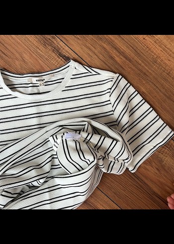 Kadın Çizgili tişört - Görsel 6