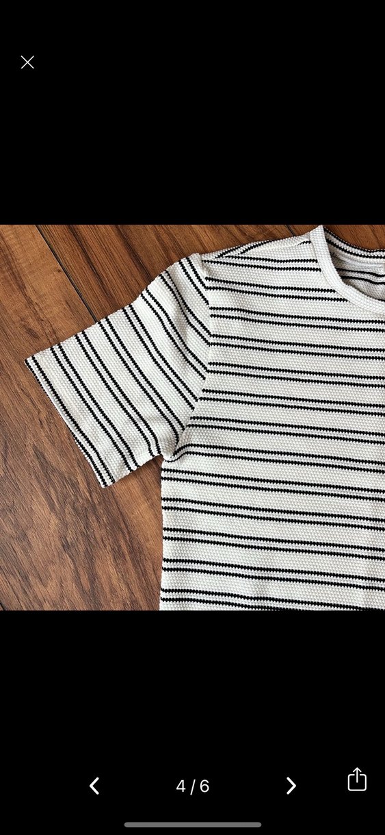 Kadın Çizgili tişört - Görsel 4