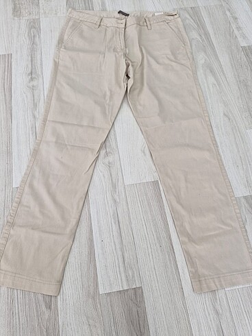 Yazlık krem pantolon