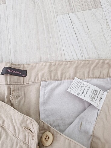 Sevenhill Yazlık krem pantolon