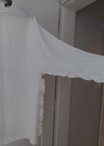 H&M yanları firfirli tunik
