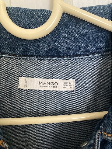 s Beden Mango kısa kot elbise
