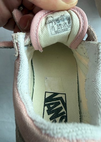Vans Kız Çocuk Pembe Cırt Cırtlı Spor Ayakkabı 24 numara - Görsel 4