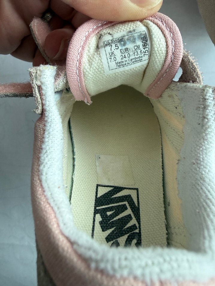 Vans Kız Çocuk Pembe Cırt Cırtlı Spor Ayakkabı 24 numara - Görsel 4