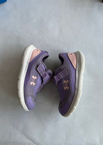 Under armour Kız Çocuk Mor Cırt Cırtlı Spor Ayakkabı 26 numara - Görsel 3