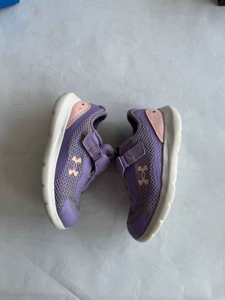 Under armour Kız Çocuk Mor Cırt Cırtlı Spor Ayakkabı 26 numara - Görsel 3