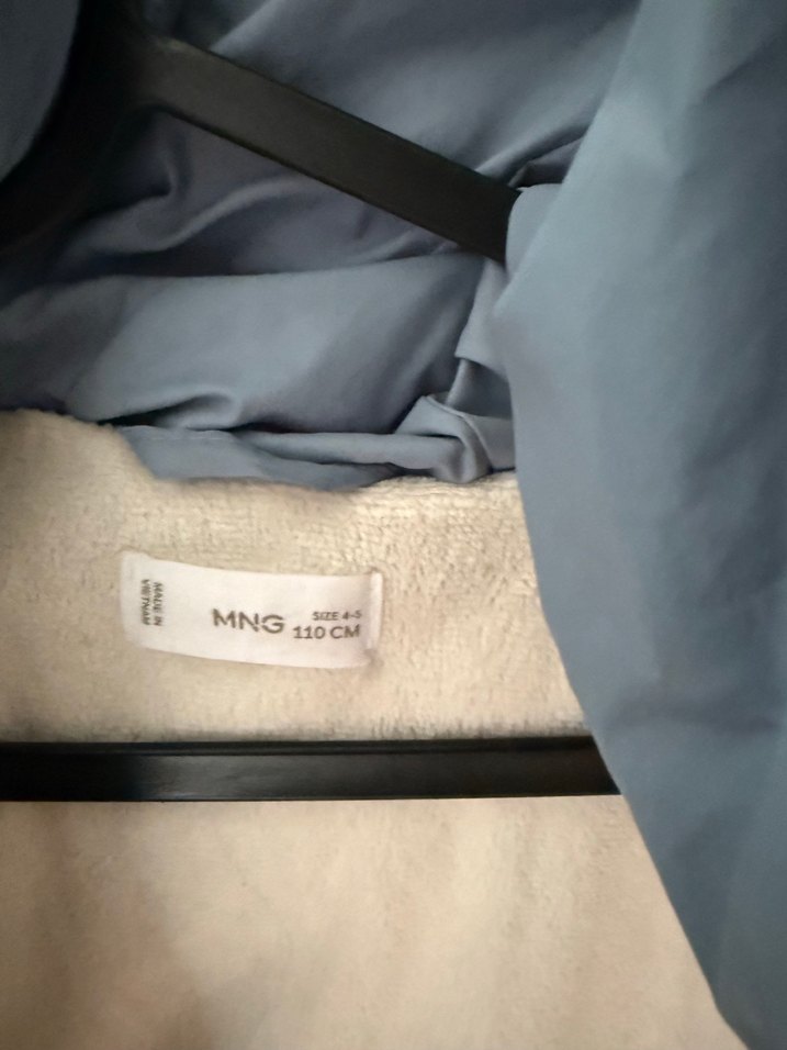 Mango mavi Çocuk Kapüşonlu Mont 4-5 yaş - Görsel 2