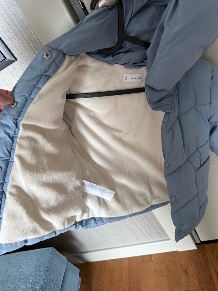 Mango mavi Çocuk Kapüşonlu Mont 4-5 yaş - Görsel 4