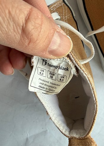 Tony black Bej Çocuk Sneakers, Rahat Sokak Stili 26 numara - Görsel 4
