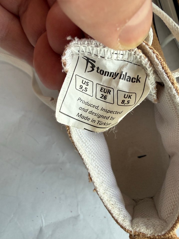 Tony black Bej Çocuk Sneakers, Rahat Sokak Stili 26 numara - Görsel 5