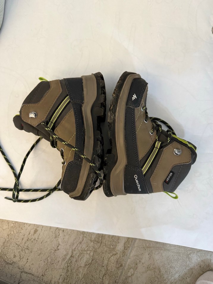 Quechua Kahverengi Erkek Çocuk Botu Velcro Bağcıklı - Görsel 3