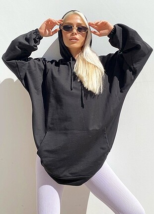 Zara Kanguru cepli oversize kalıp sweatshirt