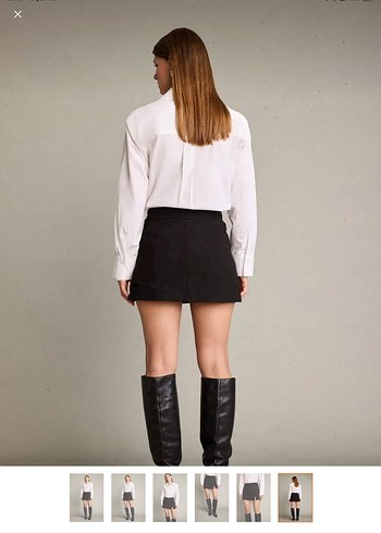 Defacto Slim Fit Yırtmaçlı Şort Etek - Görsel 3