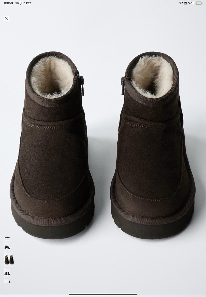 Zara Astarlı Bilekte Bot Ugg - Görsel 3