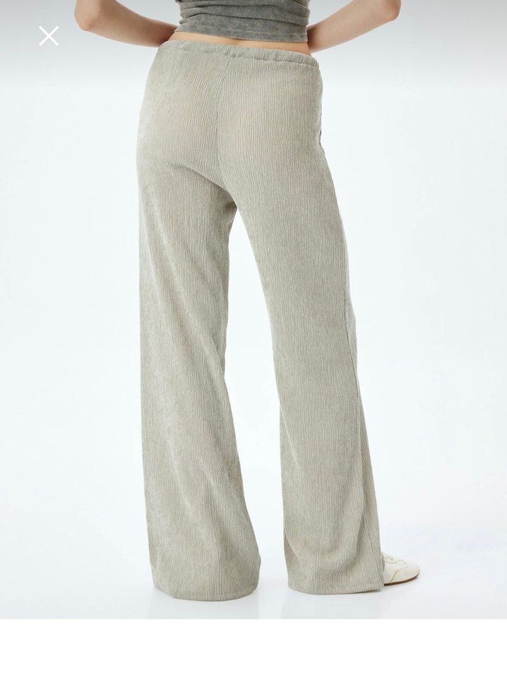 Bürümcük Geniş Paça Pantolon - Görsel 3