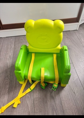Beden Renkli Ayı Desenli Bebek Mama Sandalyesi
