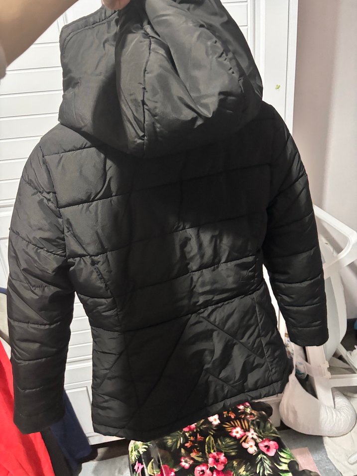 Siyah Kürklü Midi Kadın Kışlık Mont - Görsel 5