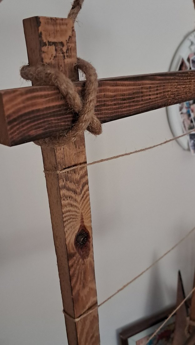 Bej Renkli Ahşap fotograf askisi - Görsel 2