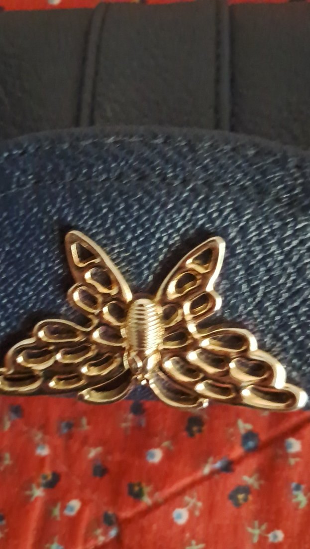 Tokalı Vintage lacivert  Deri Kadın Cüzdanı - Görsel 4