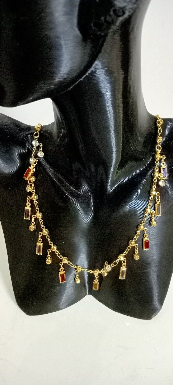 Renkli Mini Etnik Zincir Detaylı Kadın Kolye - Görsel 2