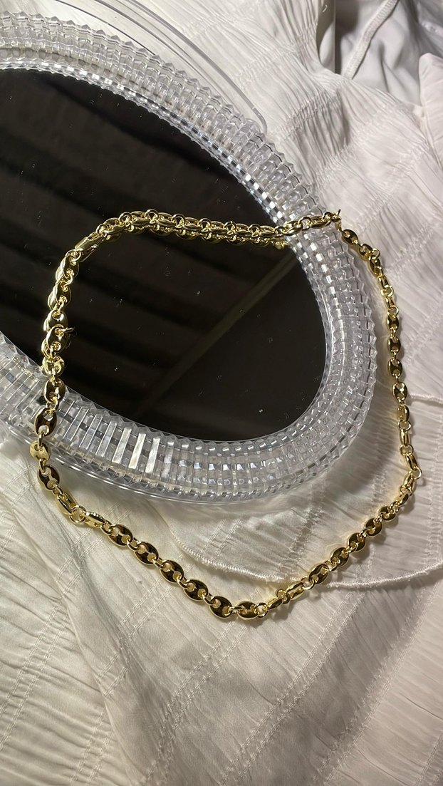 Zincir Detaylı Kadın Altın Renkli El Zinciri - Görsel 2