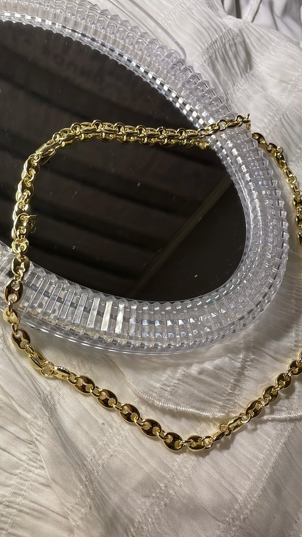 Zincir Detaylı Kadın Altın Renkli El Zinciri - Görsel 4