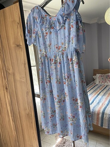 l Beden çeşitli Renk Yazlık Elbise