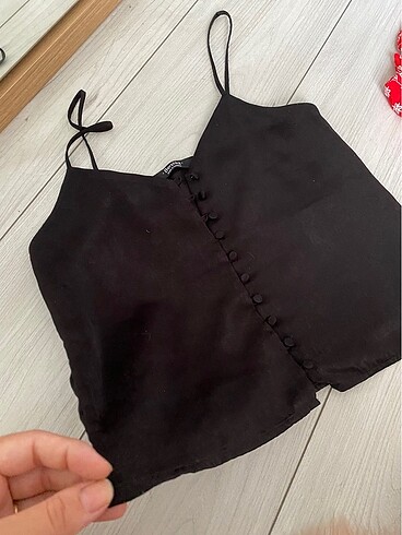 m Beden siyah Renk Bershka Üst