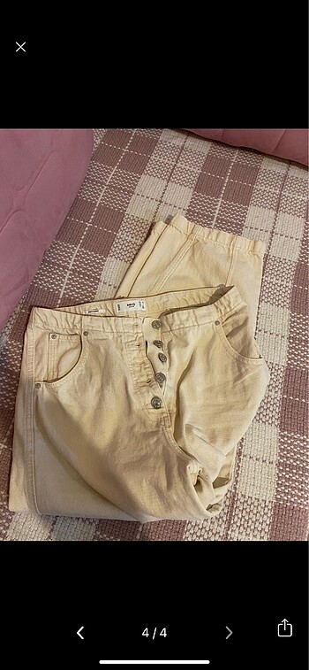 40 Beden camel Renk Mango mom jean