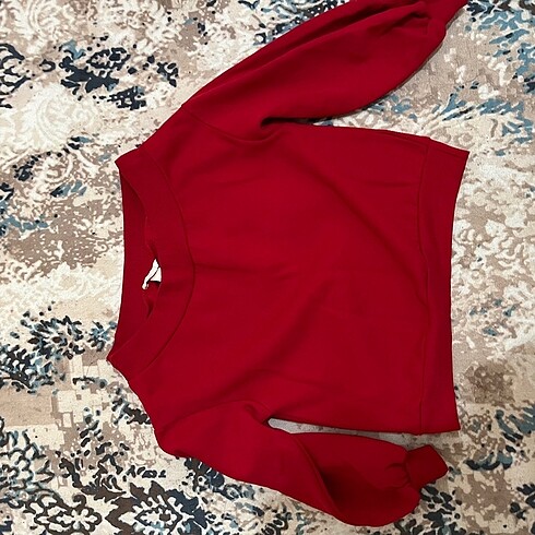 H&M kayık yaka sweatshirt